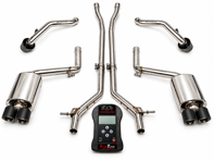Fabspeed Performance Package WITH Satin Black Tips. Porsche 970 Panamera V6 (2010-2016) - 97004420005 - FS.POR.970V6.ET, FS.POR.970V6.COMPAI, FS.POR.970V6.XP, FS.POR.970V6.MAXB